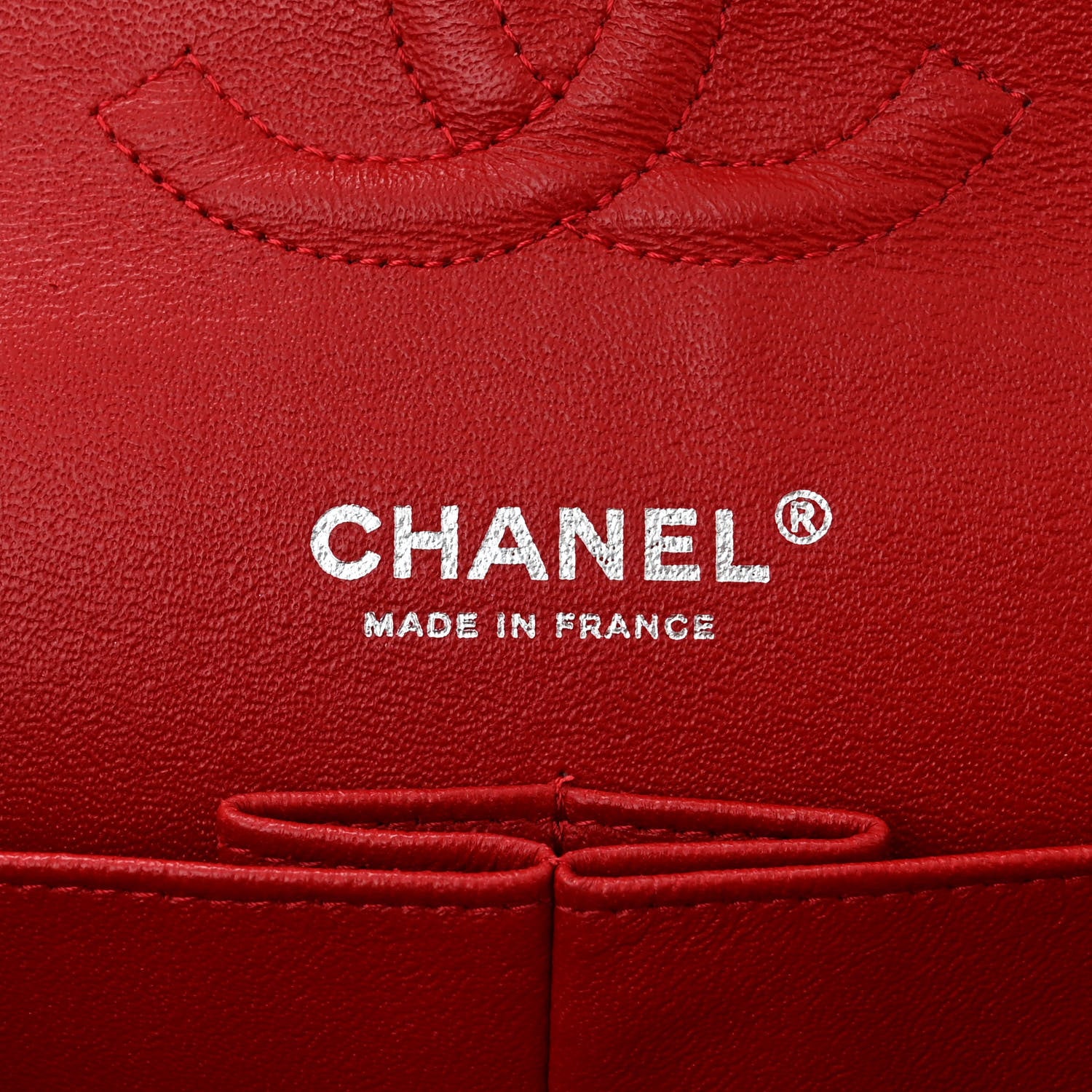 Chanel Lambskin Quilted Medium Double Flap Red 6 of 11