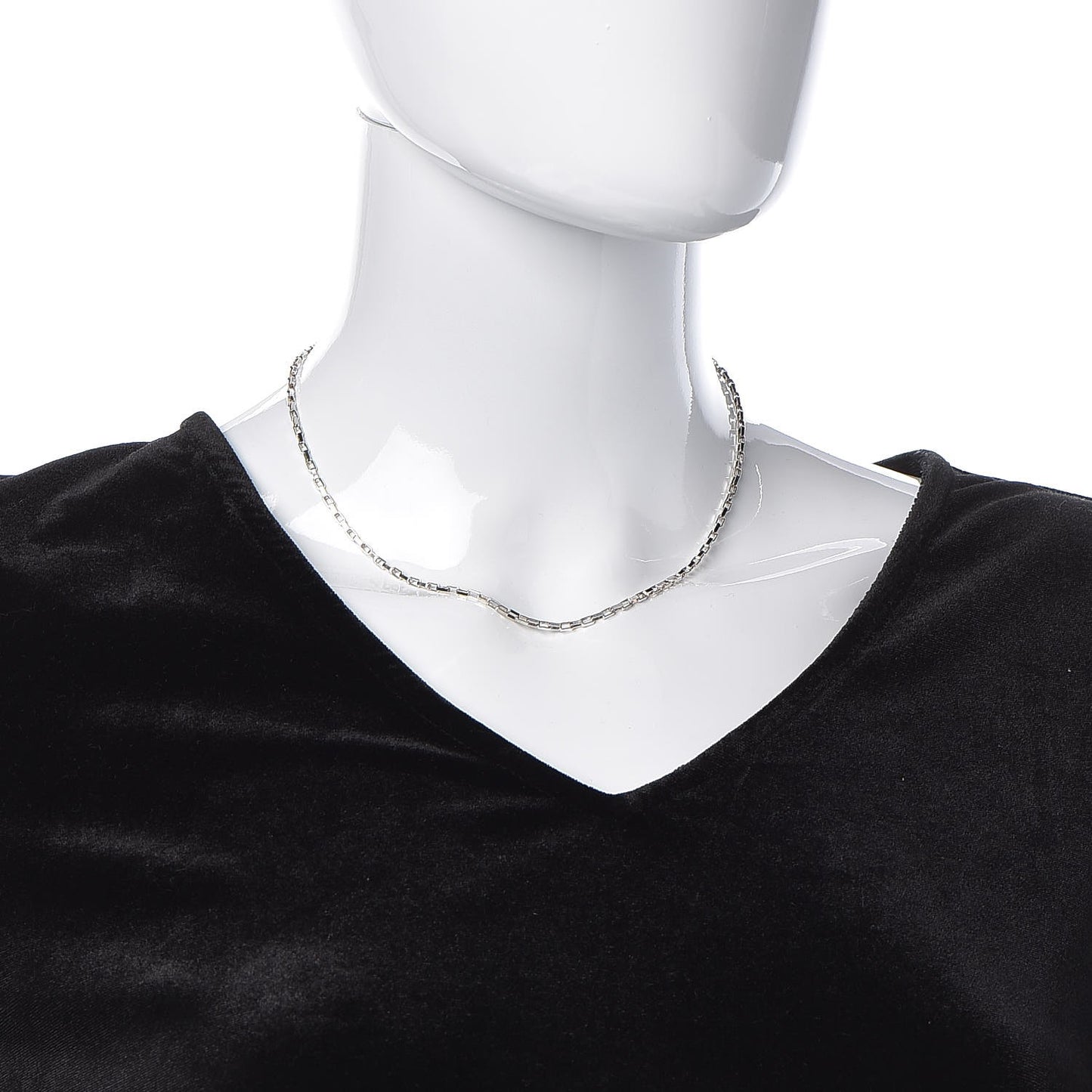 Sterling Silver Square Link Necklace 16