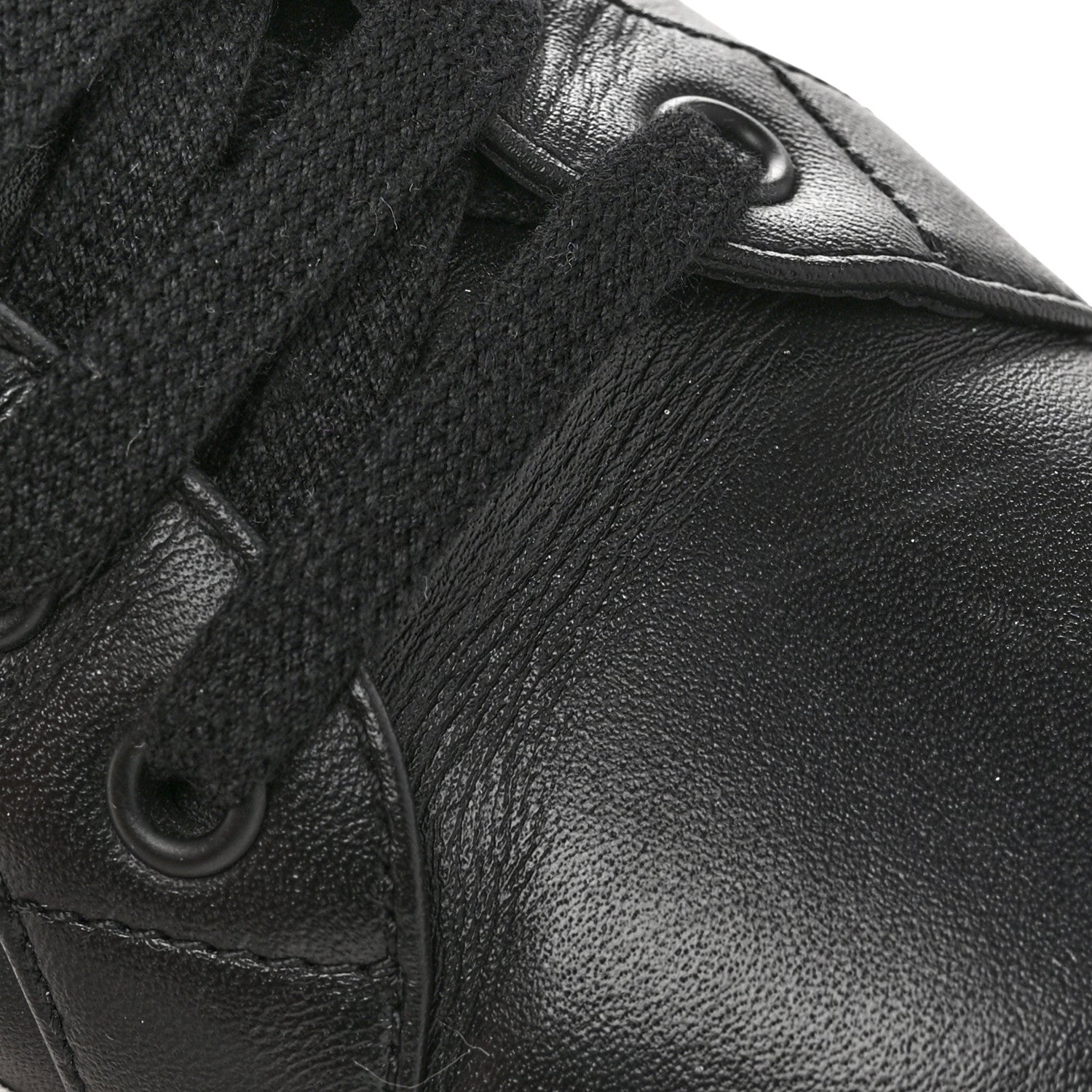 Prada Vitello Soft Logo Low Top 45mm Sneakers 36.5 Black White 10 of 11