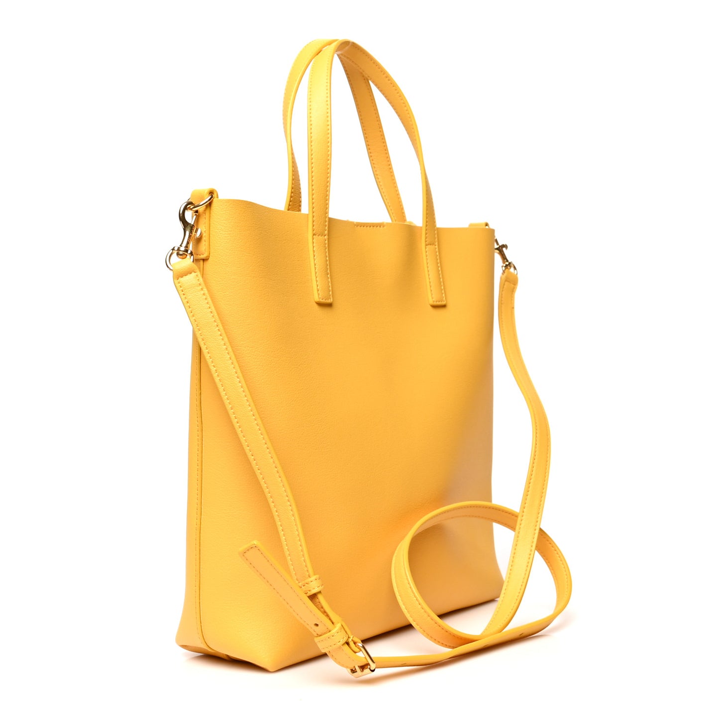 Calfskin Toy Shopping Tote Yellow