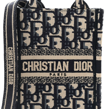 Christian Dior Oblique Mini Book Tote Phone Bag Blue 8 of 10