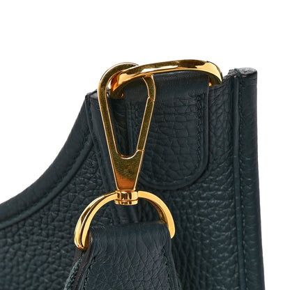 Hermes Taurillon Clemence EVELYNE III PM Vert Cypress 11 of 12