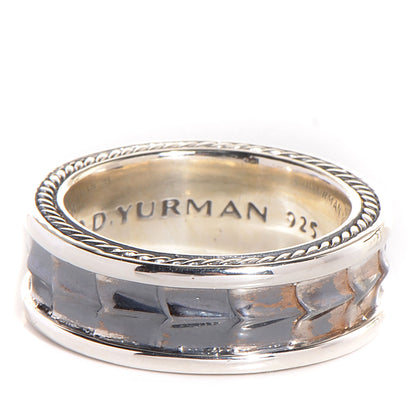 David Yurman Sterling Silver Armory Narrow Band Ring 9.5 1 of 6