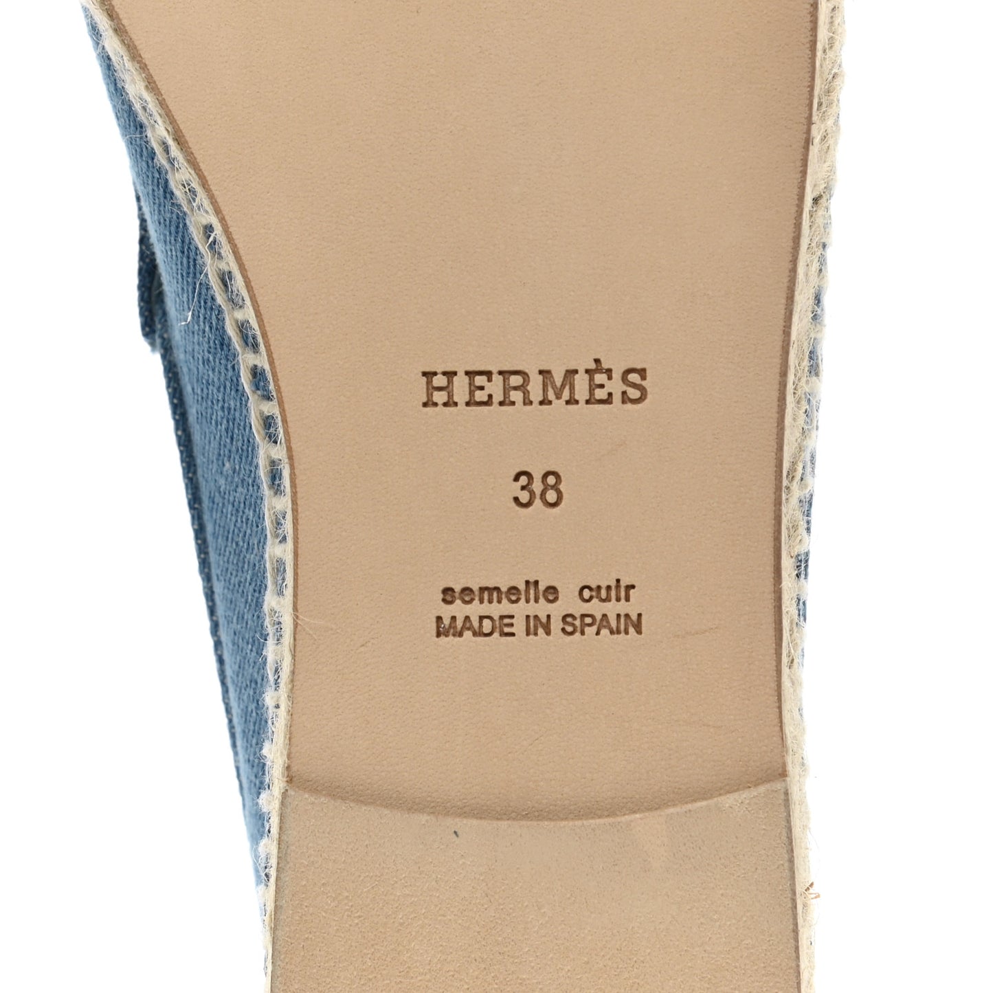 Denim Canvas Womens Trip Espadrilles 38 Bleu Clair