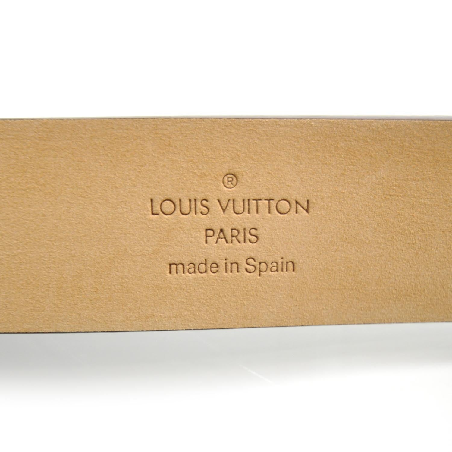 Louis Vuitton Monogram LV Paris Belt Gold 90 36 4 of 5