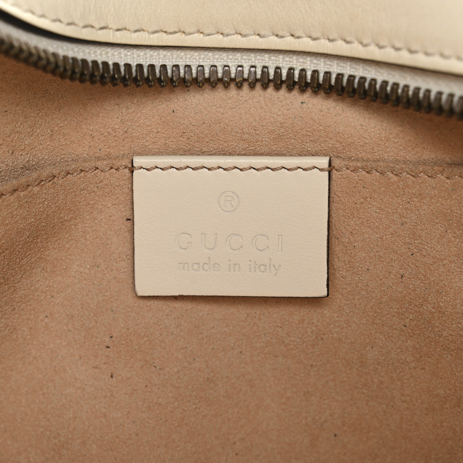 Gucci Calfskin Matelasse Small GG Marmont Chain Shoulder Bag White 5 of 11