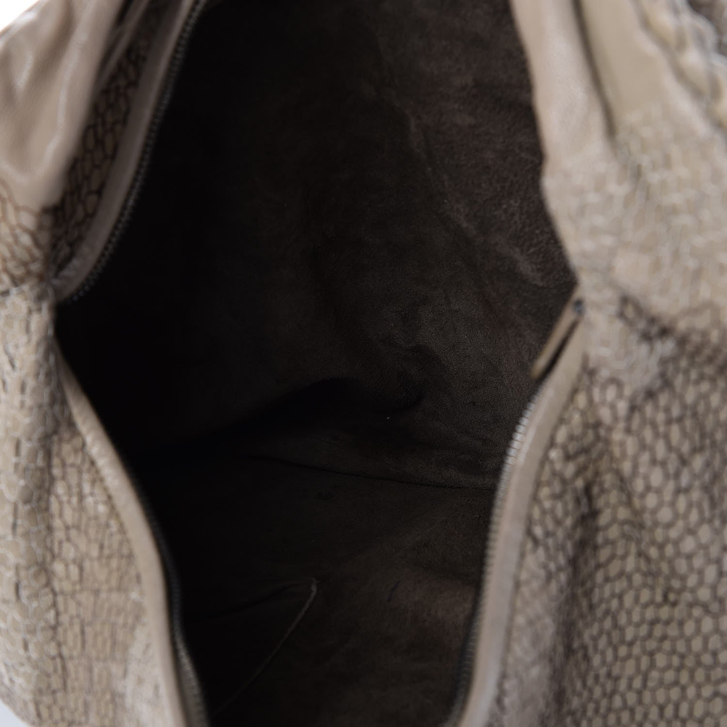 Bottega Veneta Nappa Intrecciato Camo Embroidered Maxi Veneta Hobo Taupe 5 of 7