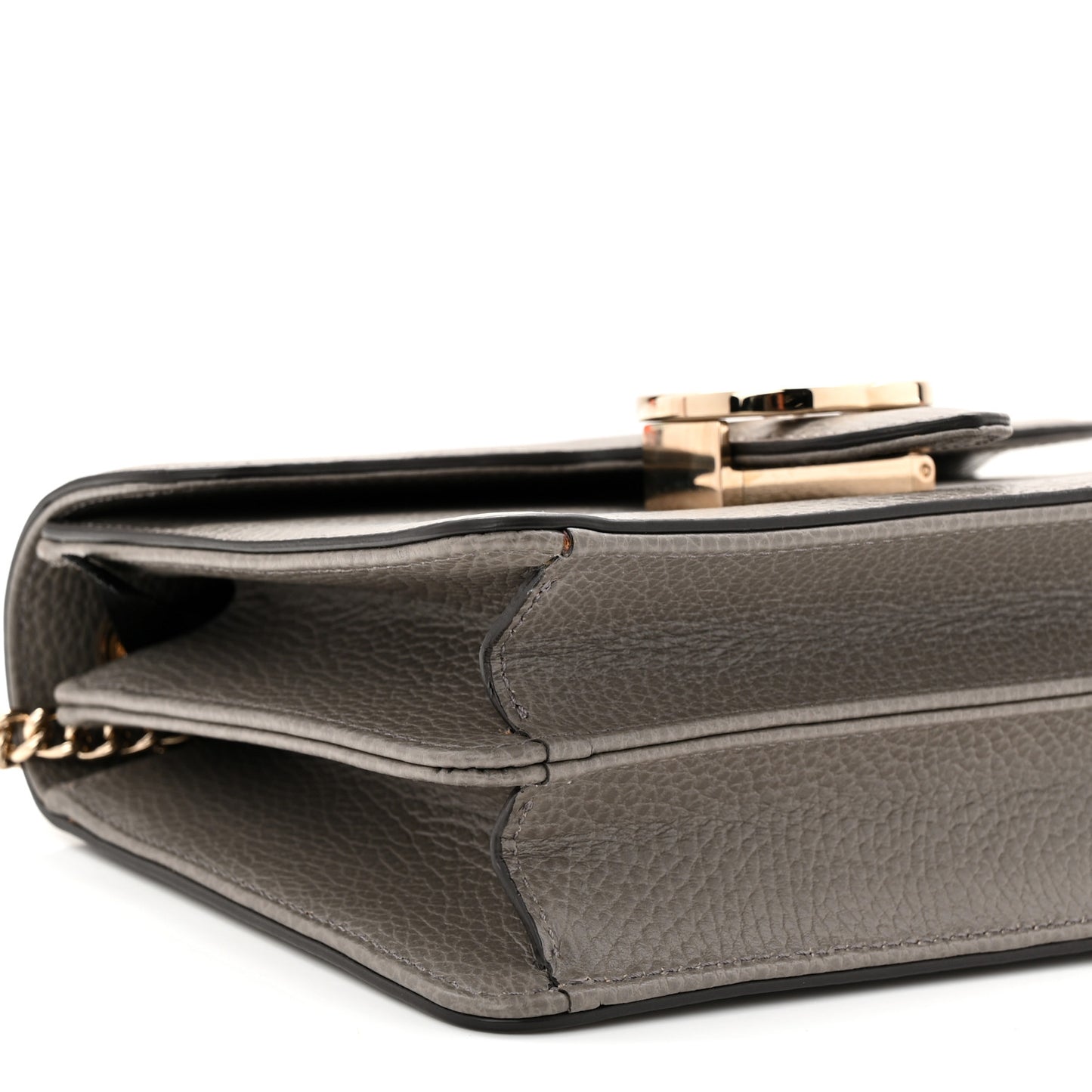 Dollar Calfskin Small Interlocking G Shoulder Bag Loess
