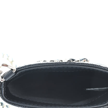 Chanel Caviar Quilted French New Wave Phone Holder With Chain Black 5 of 9