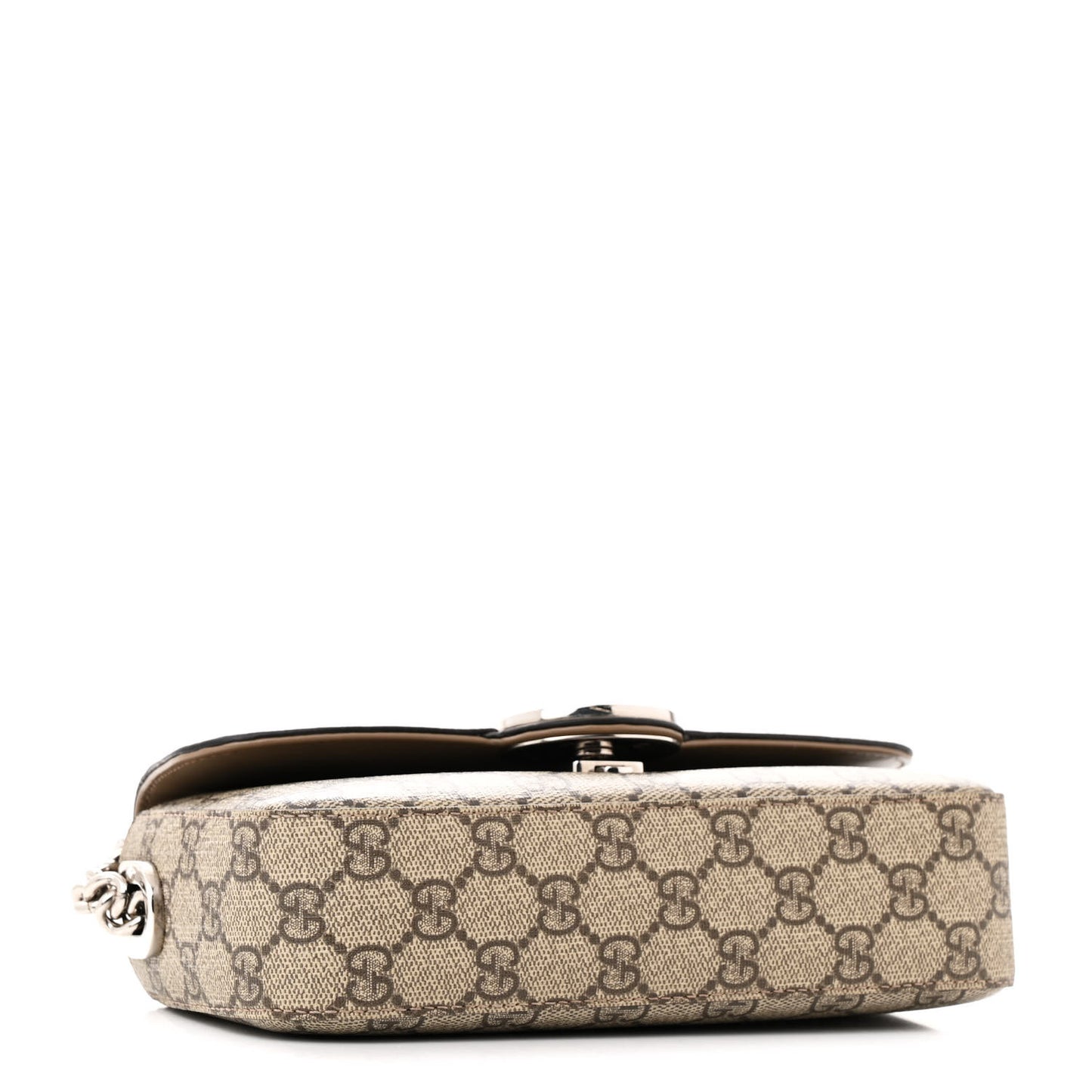 Senna GG Supreme Petite GG Top Handle Shoulder Bag Beige Ebony