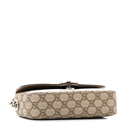 Gucci Senna GG Supreme Petite GG Top Handle Shoulder Bag Beige Ebony 4 of 23