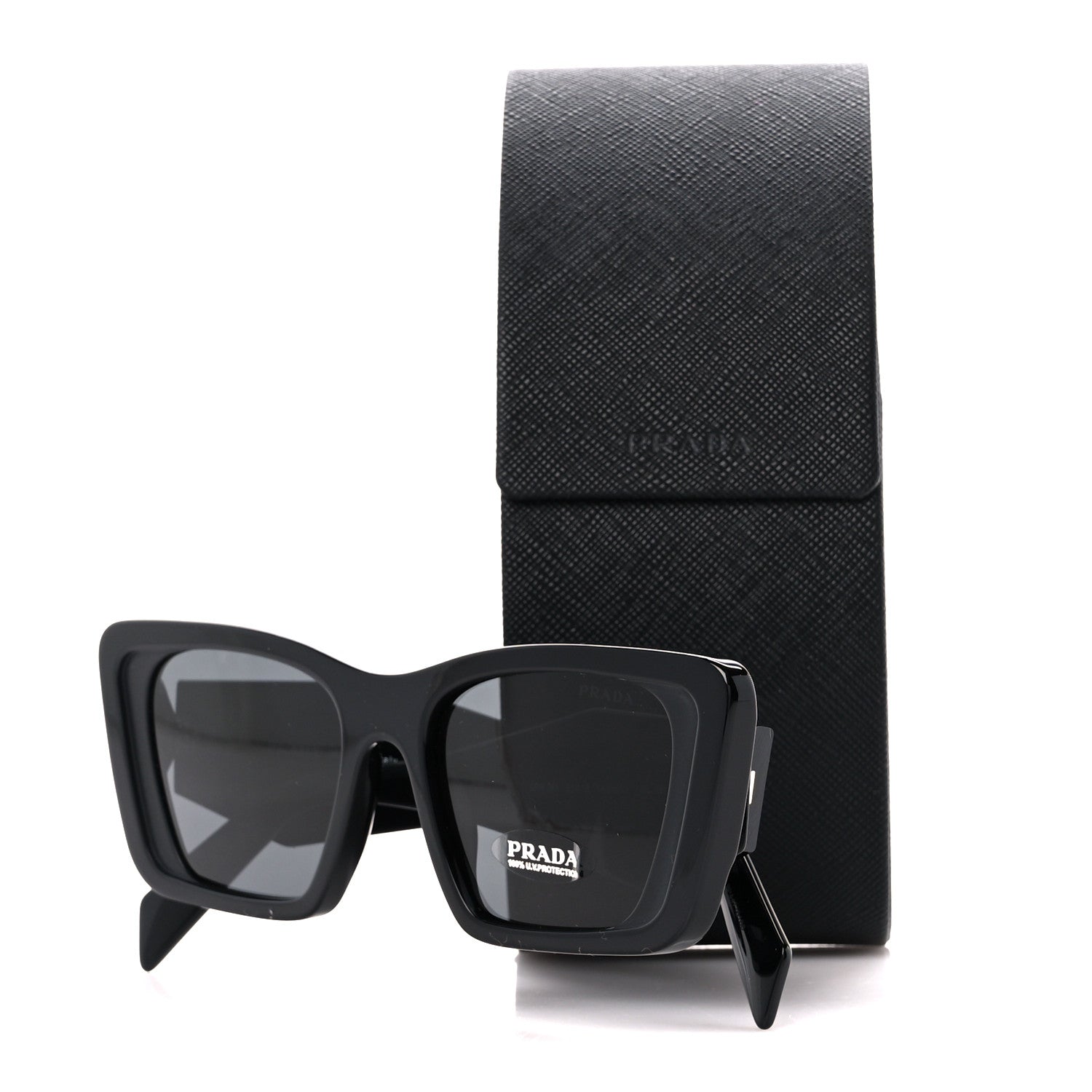 Prada Acetate Symbole Sunglasses SPR 08Y Black 7 of 7