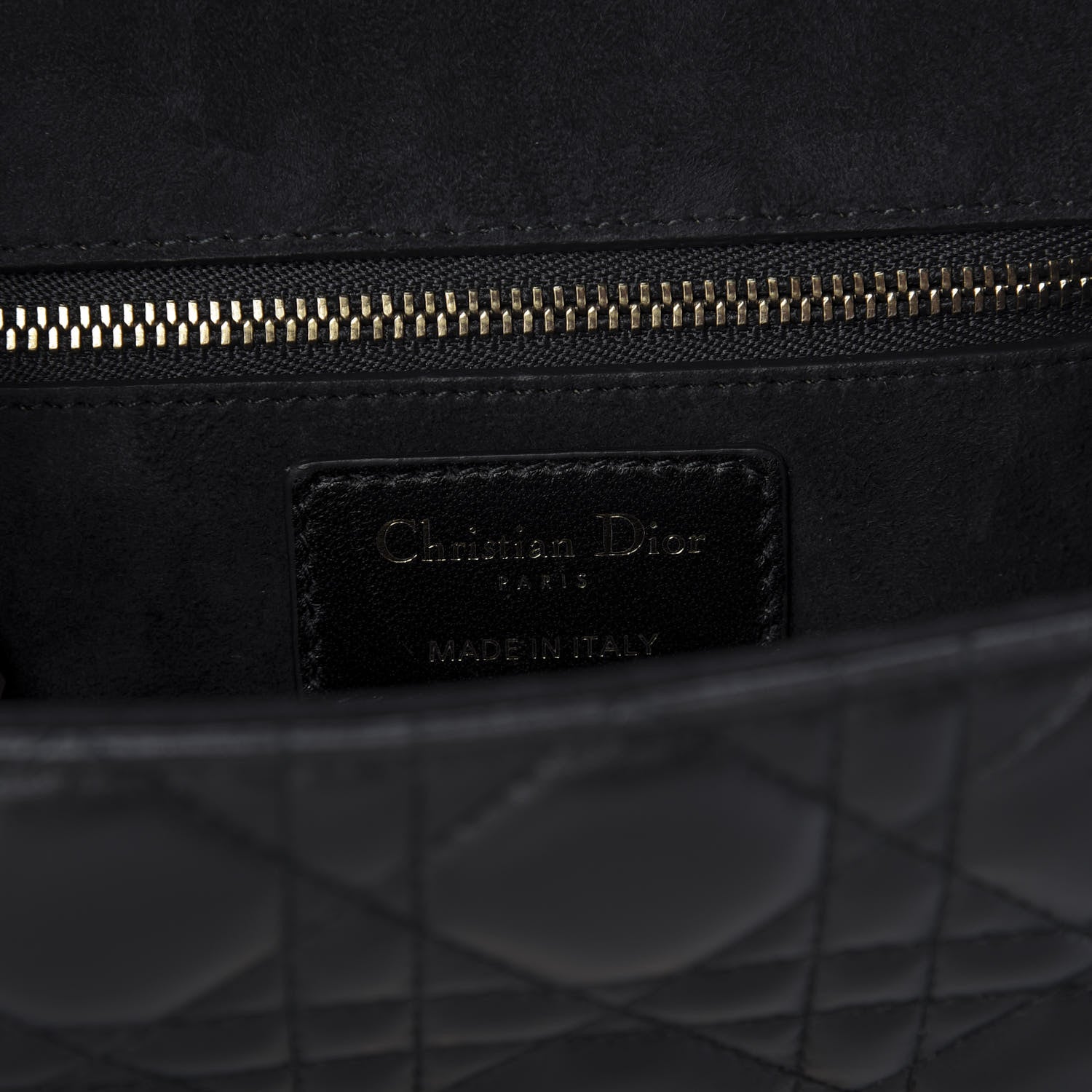Christian Dior Lambskin Cannage Small Dioraddict Flap Bag Black 8 of 8