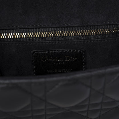 Christian Dior Lambskin Cannage Small Dioraddict Flap Bag Black 8 of 8