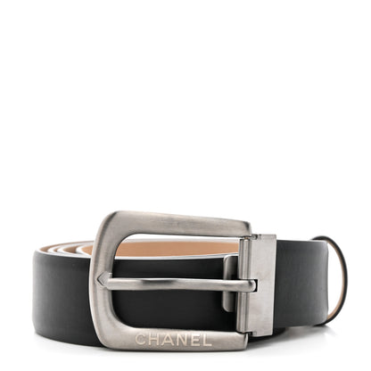 Chanel Calfskin Belt 95 38 Black 1 of 7