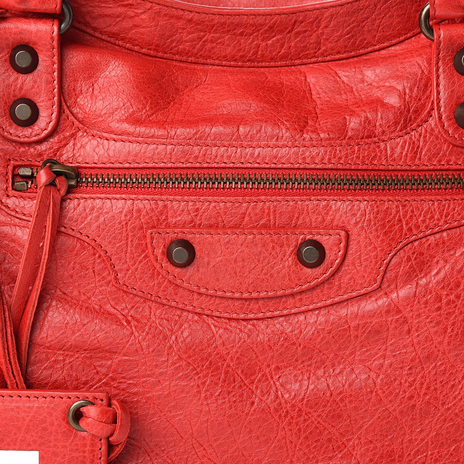 Balenciaga Agneau Classic Hardware City Rouge Coquelicot 12 of 12