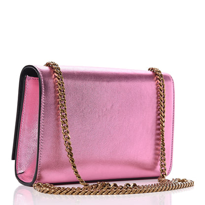 Saint Laurent Metallic Calfskin Small Classic Monogram Kate Tassel Satchel Pink 3 of 10