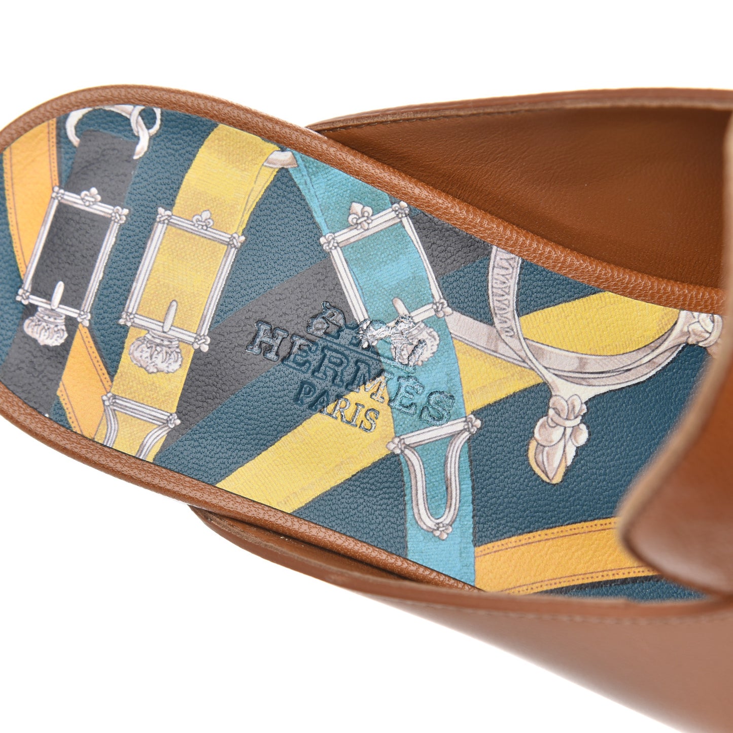 Goatskin Womens Catena Mules 37 Beige Dore