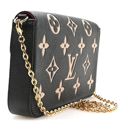 Louis Vuitton Empreinte Monogram Giant Felicie Pochette Black Beige 3 of 10