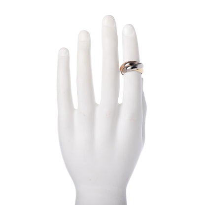 Cartier 18K Pink Yellow White Gold Large Trinity Ring 54 7 2 of 6