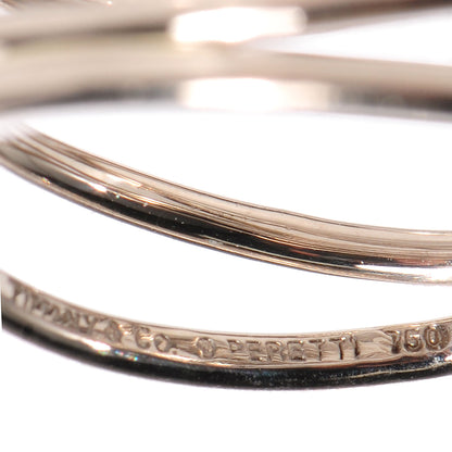 Tiffany 18K White Gold Elsa Peretti Wave Five Row Ring 5 4 of 5