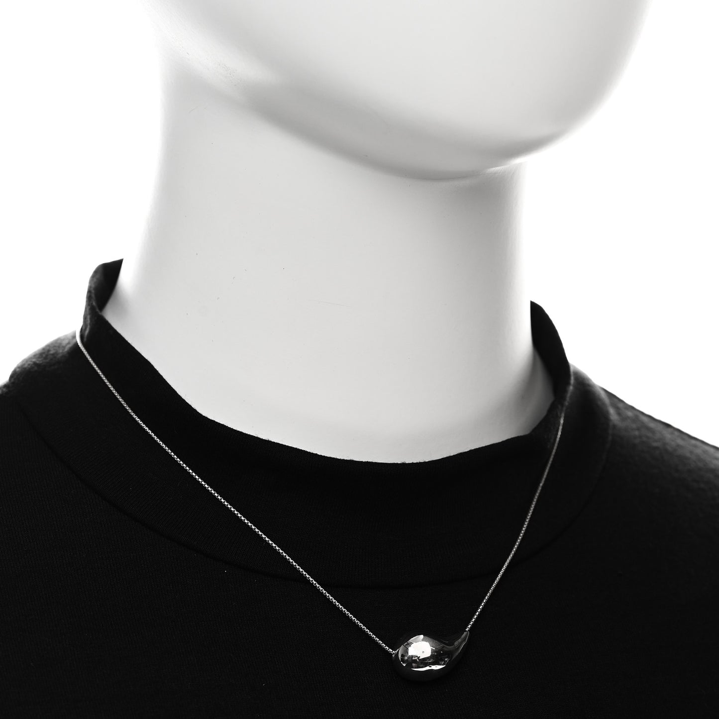 Sterling Silver Drop Pendant Necklace Green