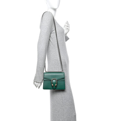 Gucci Calfskin Mini Dionysus Shoulder Bag Emerald 2 of 12