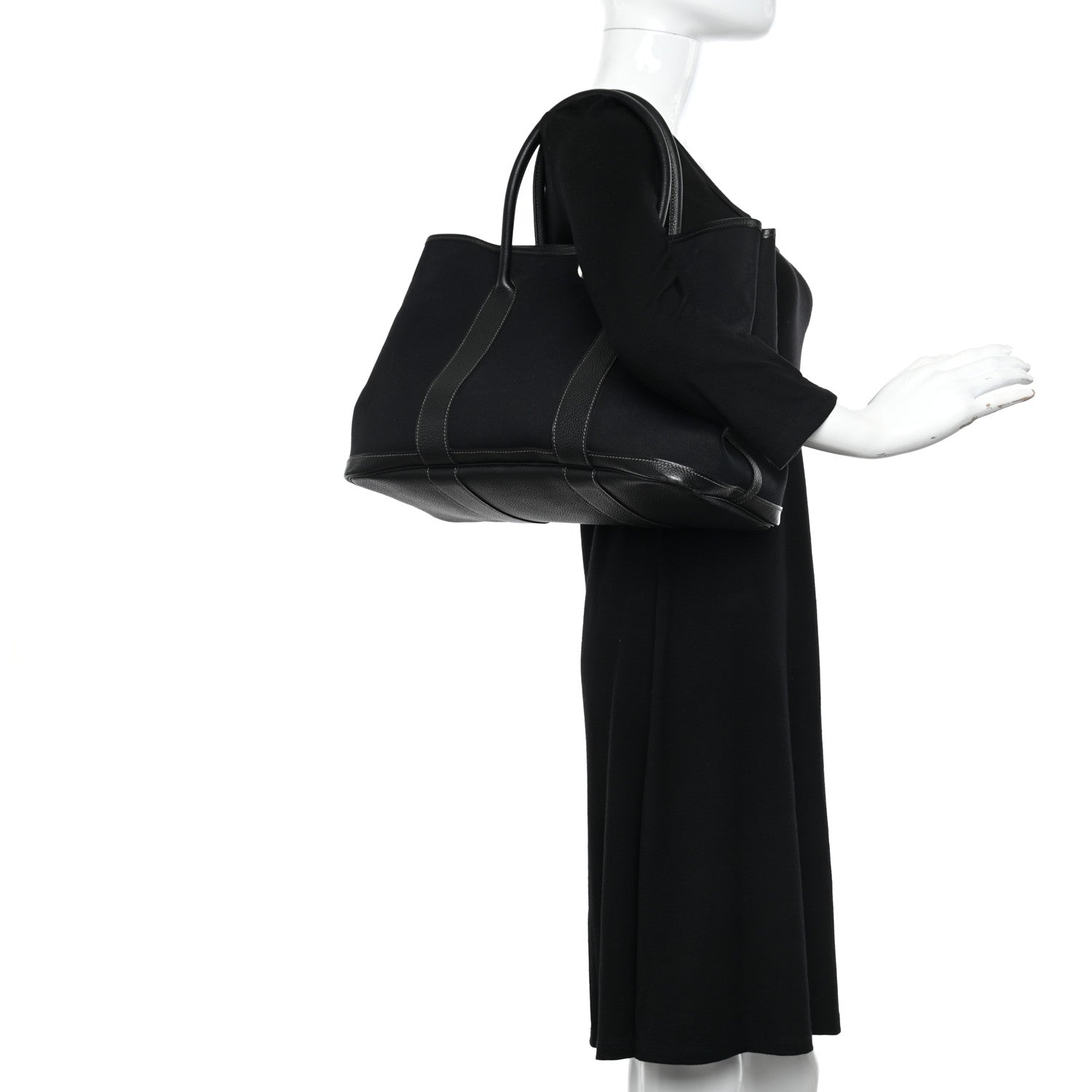 Hermes Toile Negonda Garden Party Tote 36 MM Black 2 of 10
