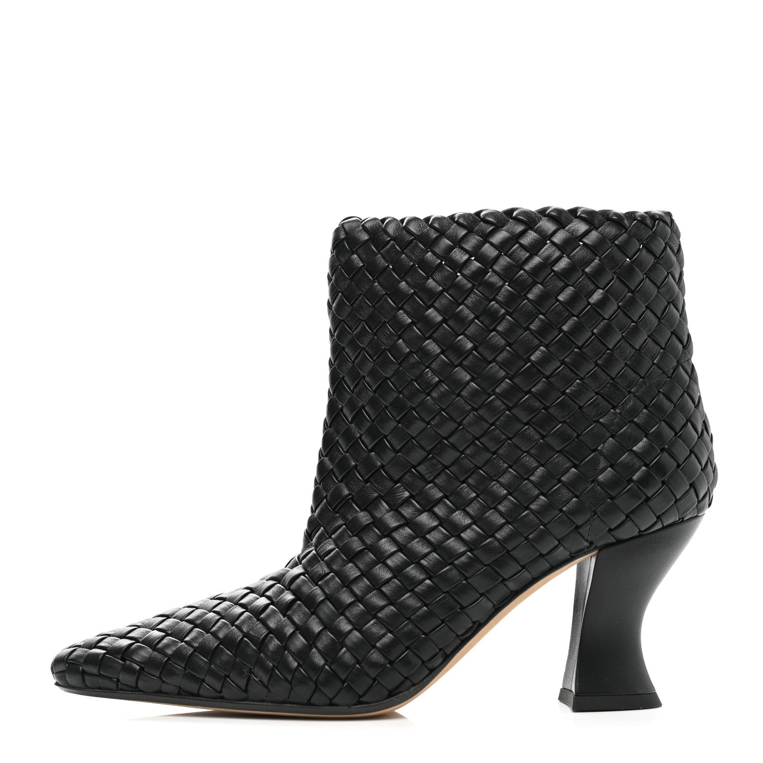 Bottega Veneta Nappa Intrecciato Ankle Boots 39 Black 1 of 8