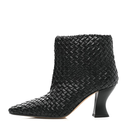Bottega Veneta Nappa Intrecciato Ankle Boots 39 Black 1 of 8