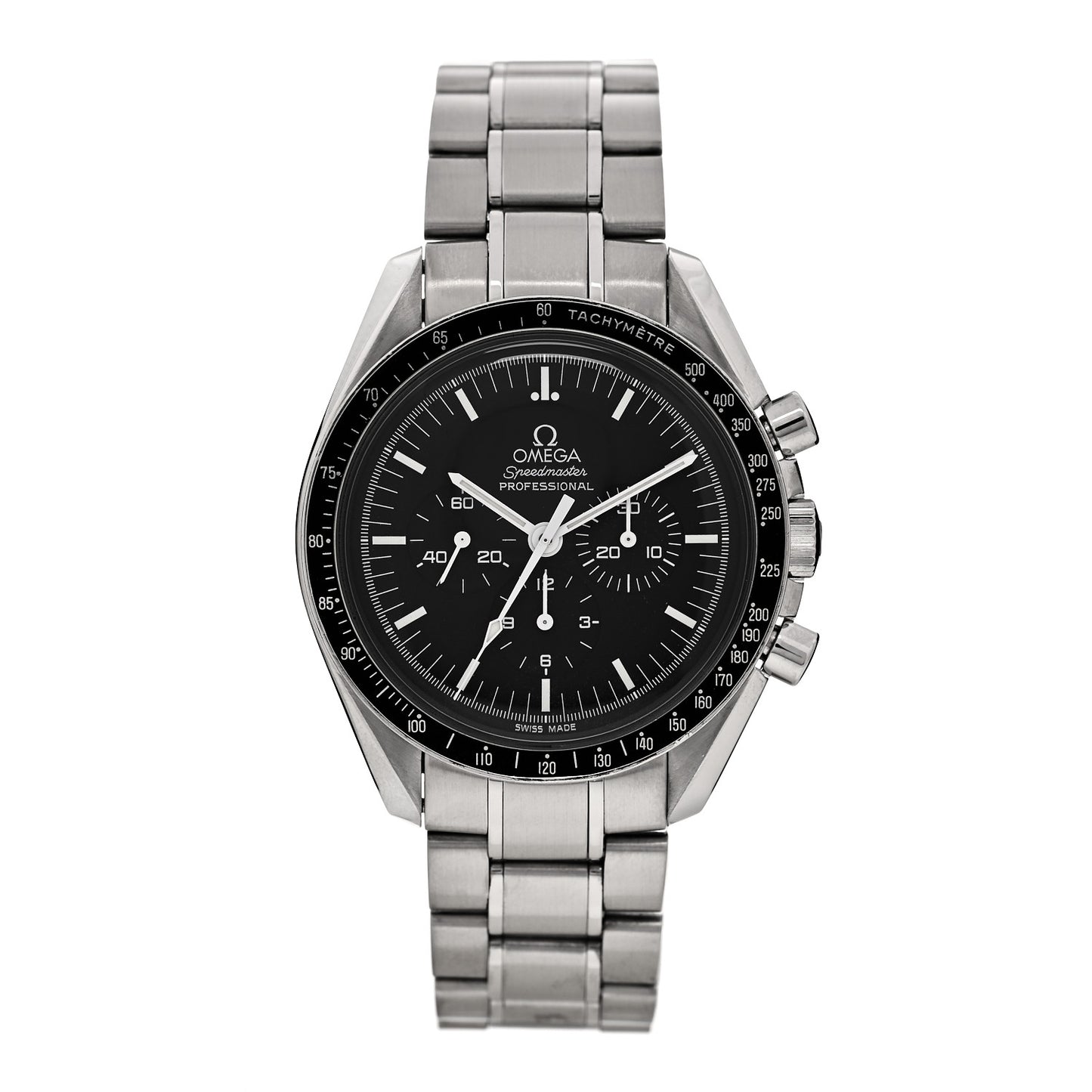 Stainless Steel 42mm Speedmaster Moonwatch Professional Chronograph Manual Winding Watch Black 311.30.42.30.01.006