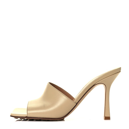 Bottega Veneta Lambskin Stretch Mule Sandals 39 Porridge 1 of 7