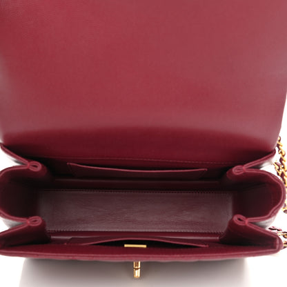 Chanel Caviar Quilted Coco First Flap Burgundy 5 of 11