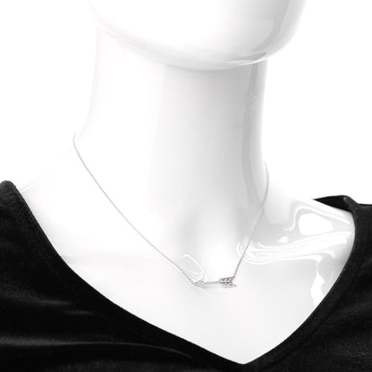 Tiffany Platinum Diamond Arrow Pendant Necklace 2 of 7