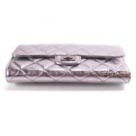 Lambskin Timeless Reissue Wallet Silver