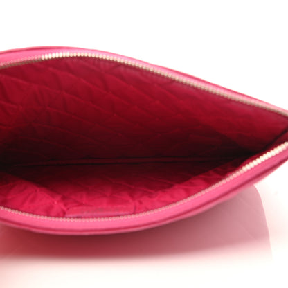 Chanel Lambskin Quilted Medium Cosmetic Case Pink 5 of 7