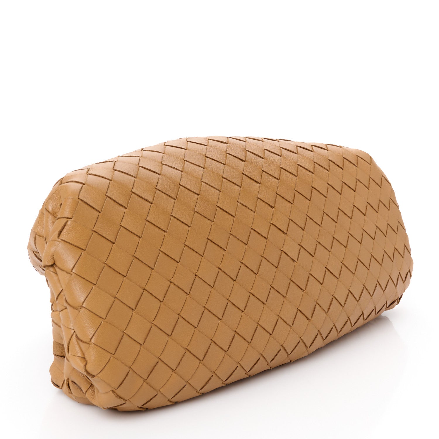 Bottega Veneta Nappa Maxi Intrecciato The Pouch Oversized Clutch Caramel 4 of 10