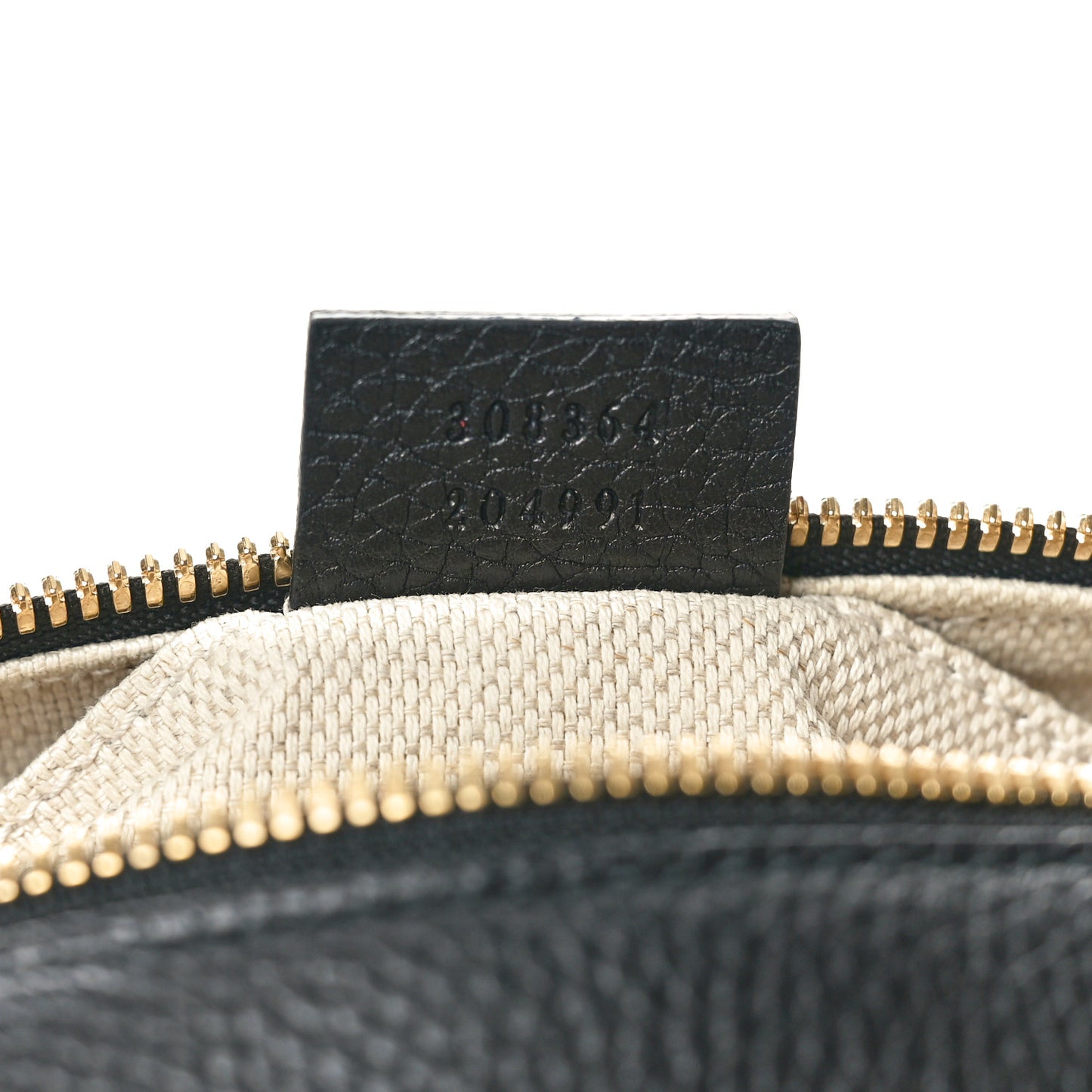 Pebbled Calfskin Small Soho Disco Bag Black