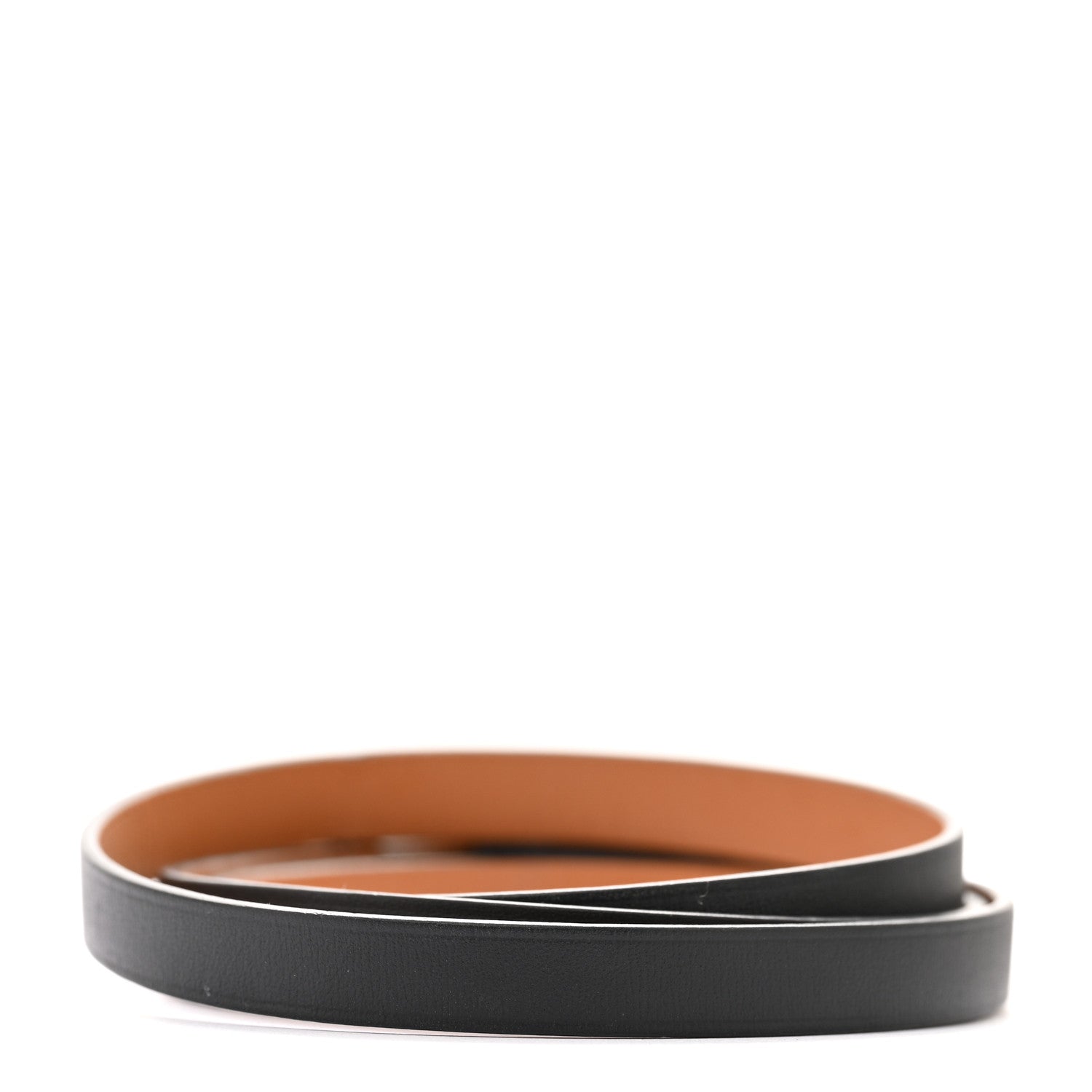 Hermes Chamonix Hapi 3MM Triple Tour Wrap Bracelet S Black Fauve 3 of 7