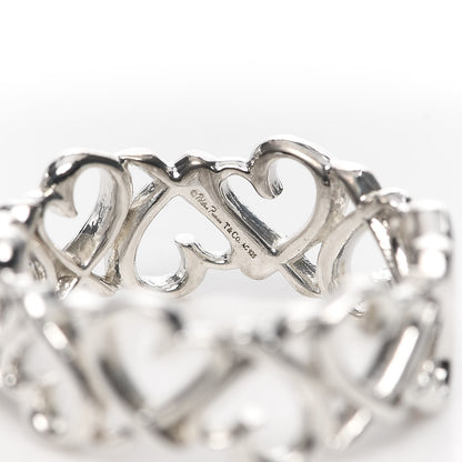 Tiffany Sterling Silver Paloma Picasso Loving Heart Band Ring 52 6 4 of 4