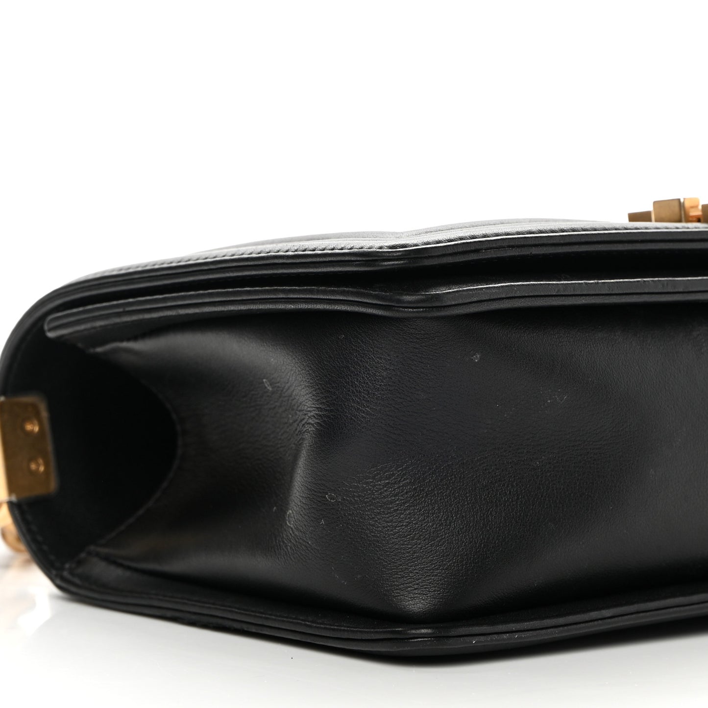 Lambskin Quilted Medium Boy Flap Black