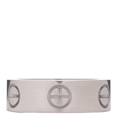 Cartier 18K White Gold 5.5mm LOVE Ring 48 4.5 3 of 4