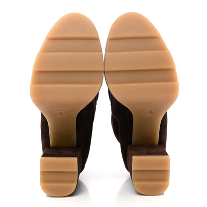 Louis Vuitton Suede Monogram Ankle Boots 40 6 of 16