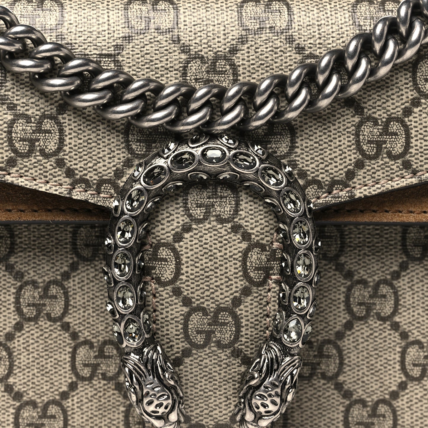 GG Supreme Monogram Small Dionysus Shoulder Bag Taupe