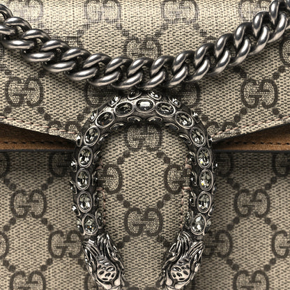 Gucci GG Supreme Monogram Small Dionysus Shoulder Bag Taupe 8 of 10