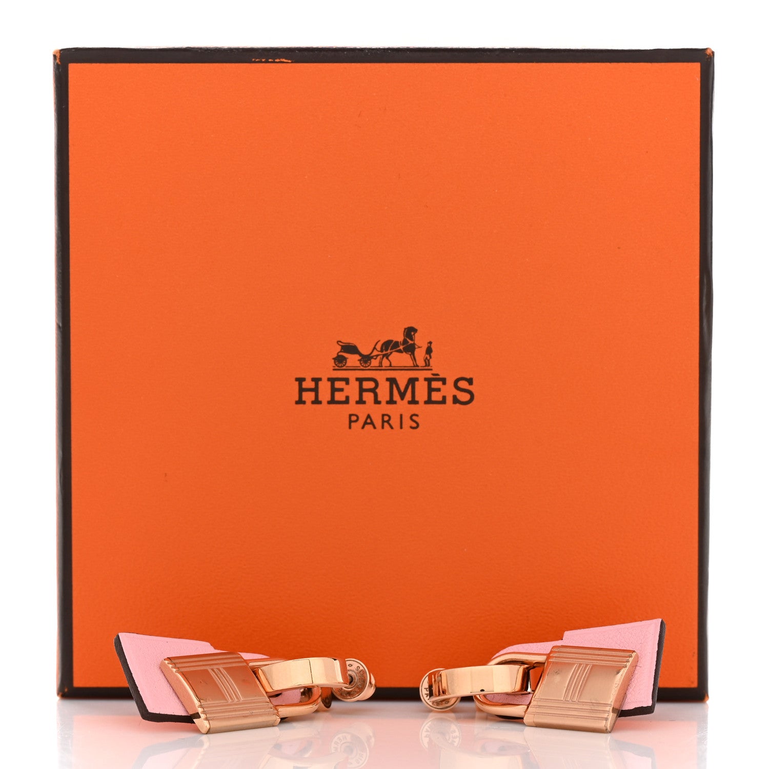Hermes Swift O'Kelly Earrings Rose Sakura 5 of 5