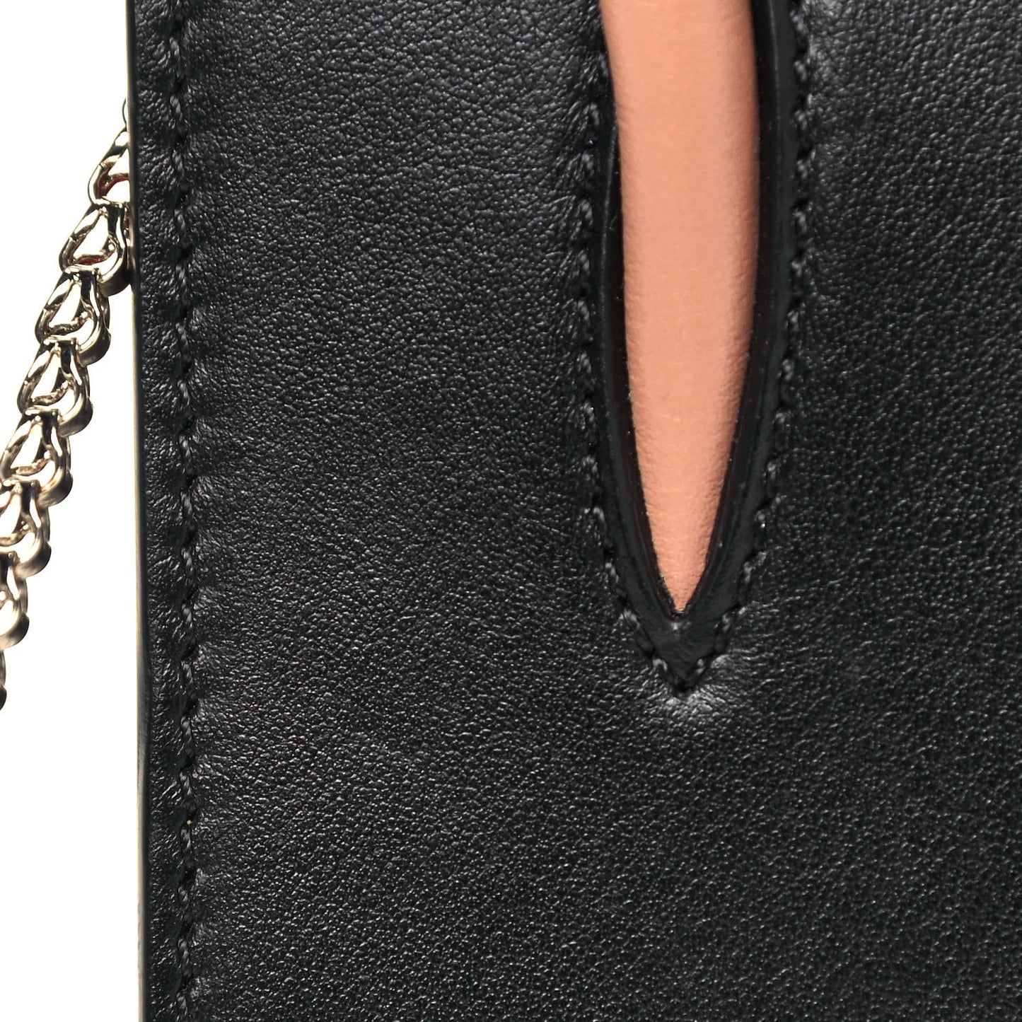 Calfskin Patent Leopard Studded Nano Paloma Black