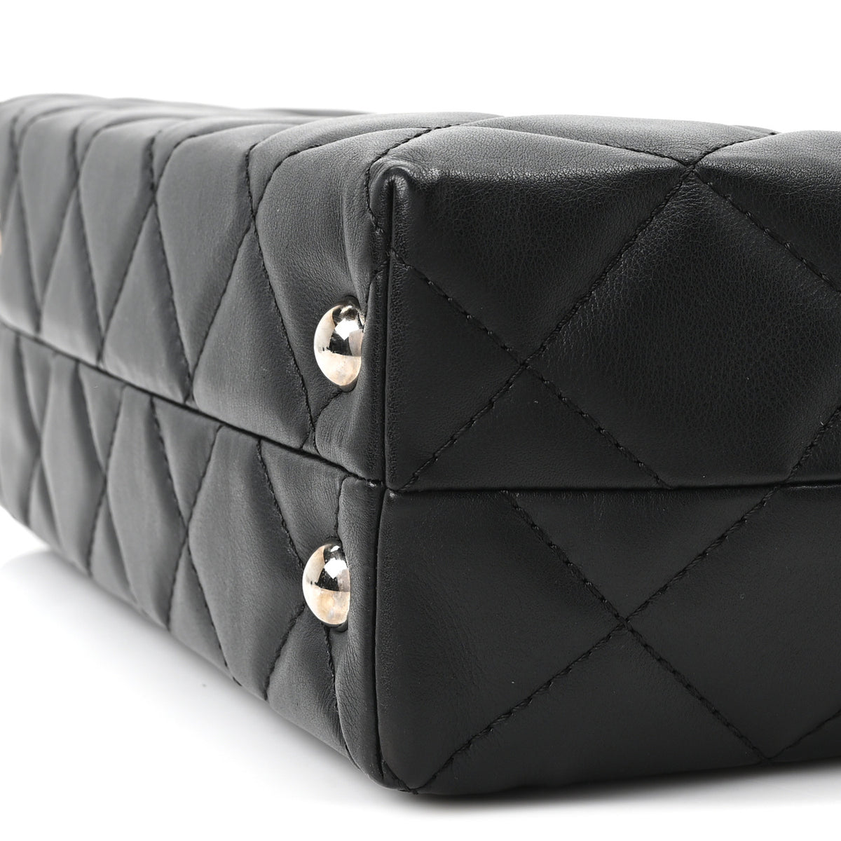 Chanel Calfskin Quilted In The Business North South Tote Black 10 of 10