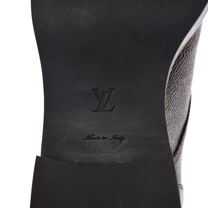 Louis Vuitton Calfskin Monogram Wonderland Flat Ranger Boots 38 6 of 8
