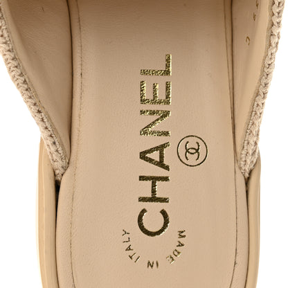 Chanel Lambskin Quilted CC Turnlock Mules 39 Light Beige 8 of 10